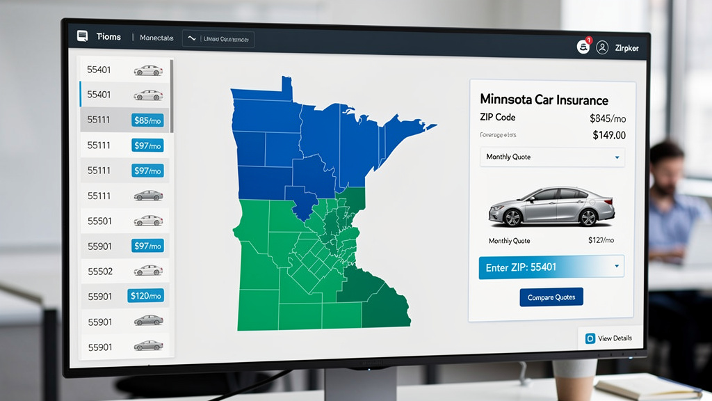 car insurance quotes MN by zip code