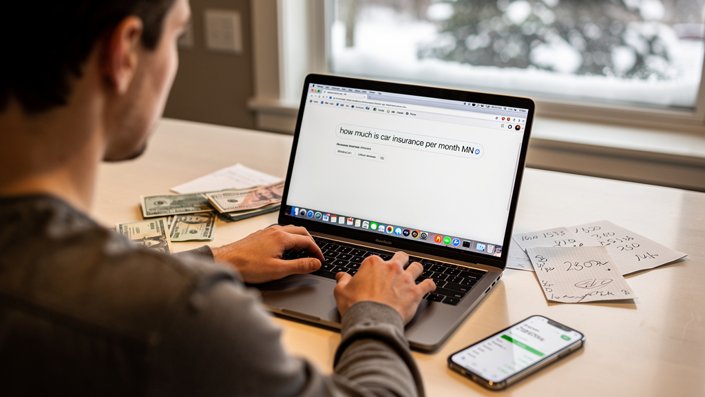 how much is car insurance per month MN