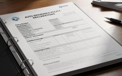 Understanding the Auto Insurance Policy Declarations Page Or Binder: Key Insights for Informed Coverage Choices